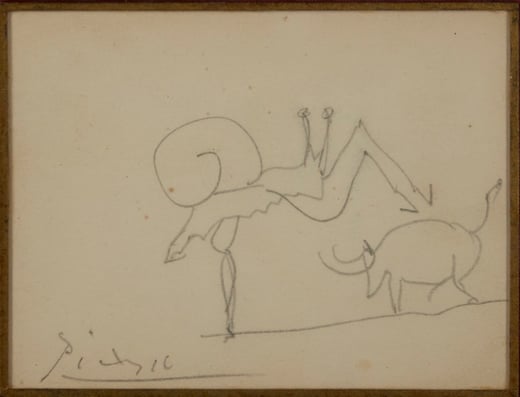 Fine Art Club - Lot 58 - Pablo Picasso - Escargot Picador - Banderillero
